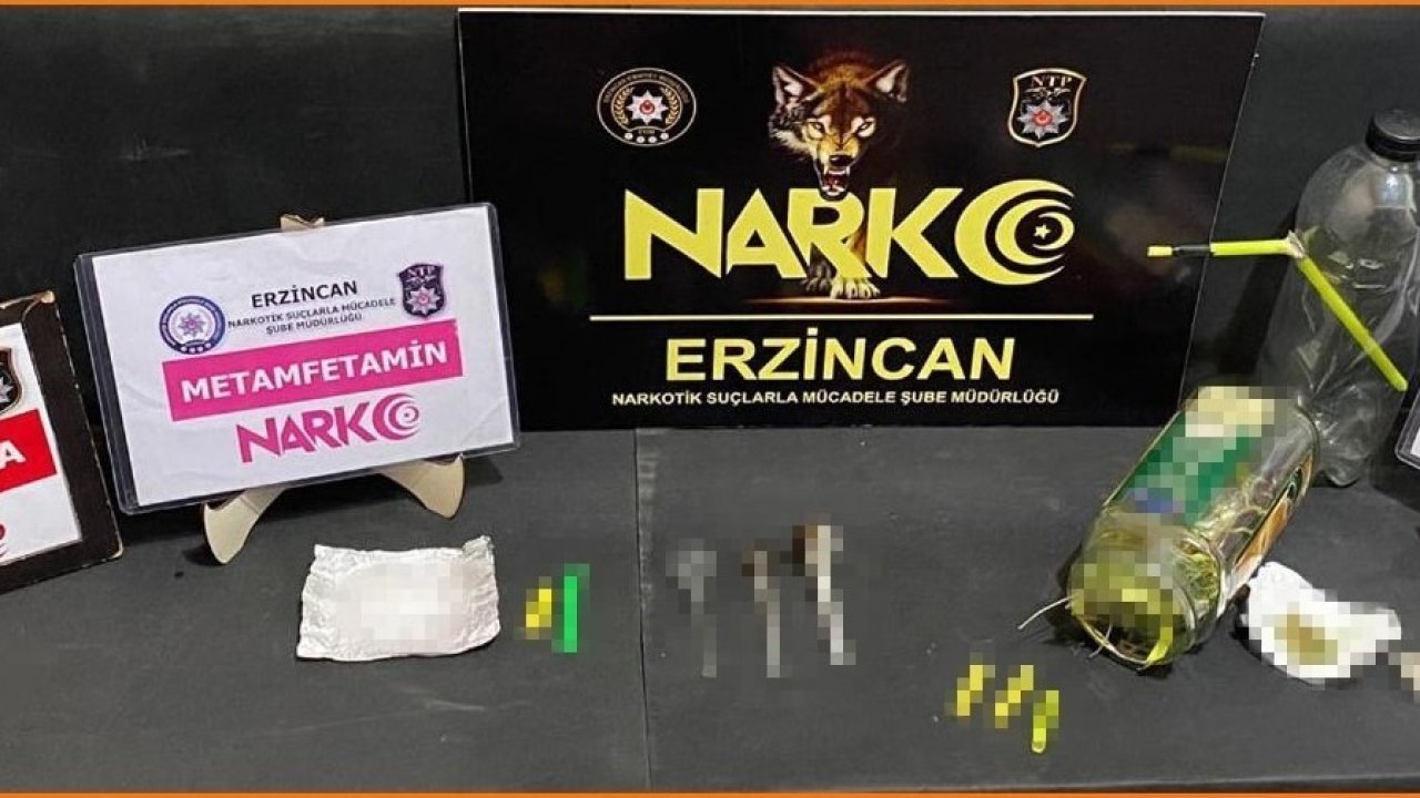 Erzincan’da bir miktar uyuşturucu ele geçirildi