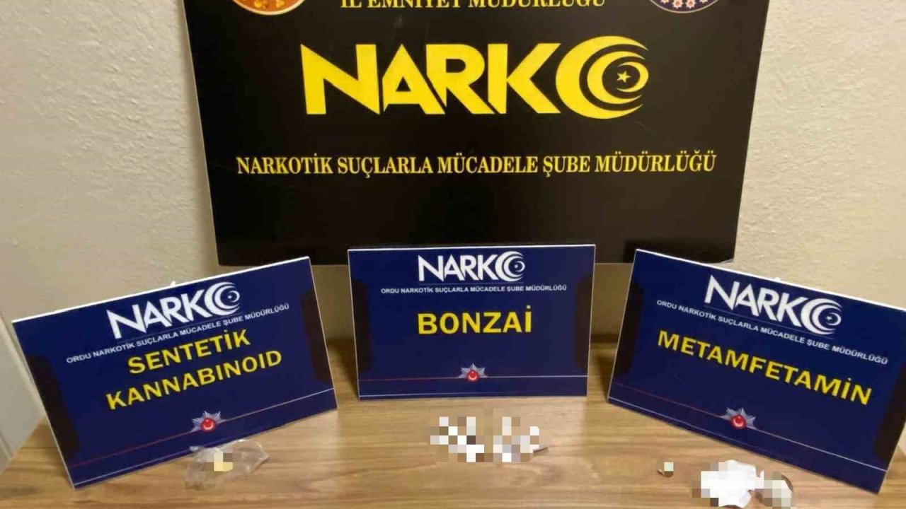 Ordu’da uyuşturucu operasyonlarında 2 tutuklama