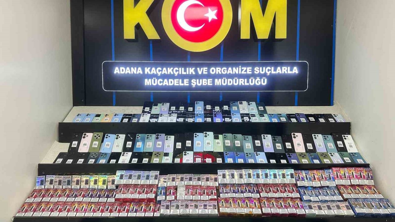Adana’da kaçakçılık operasyonu