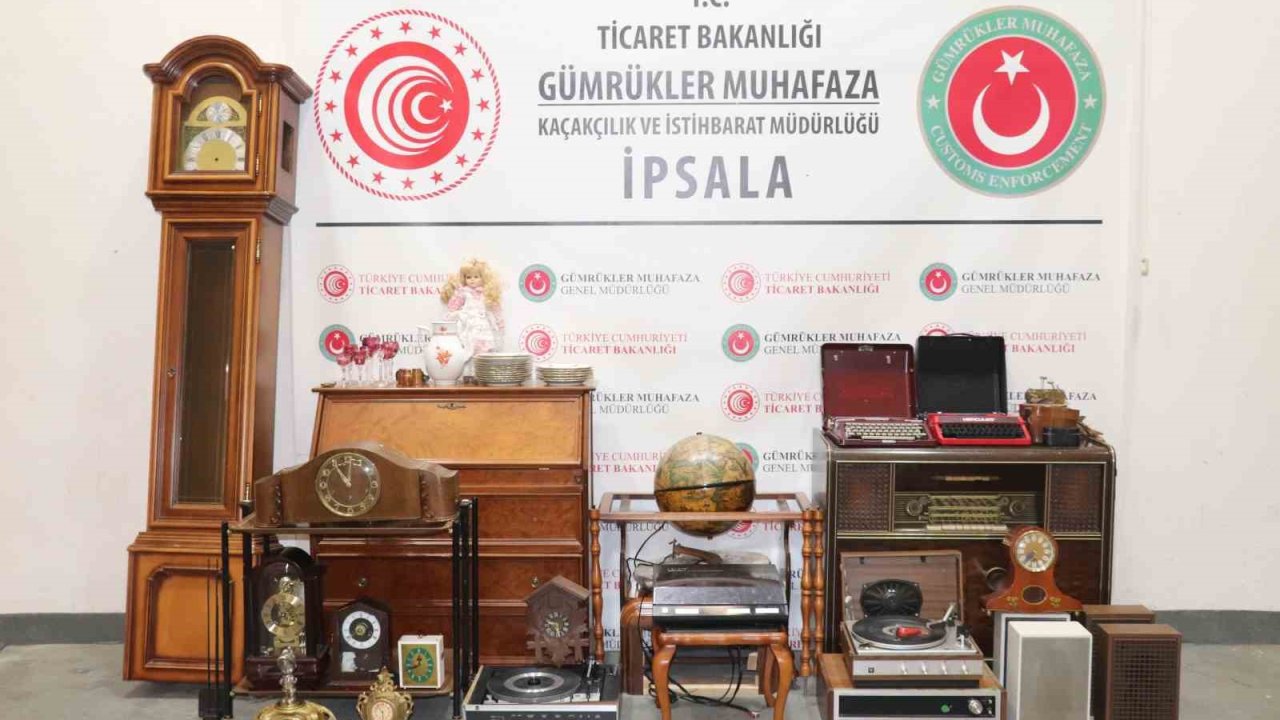 Yunanistan’dan Türkiye’ye sokulmak istenen antika parçalara el konuldu