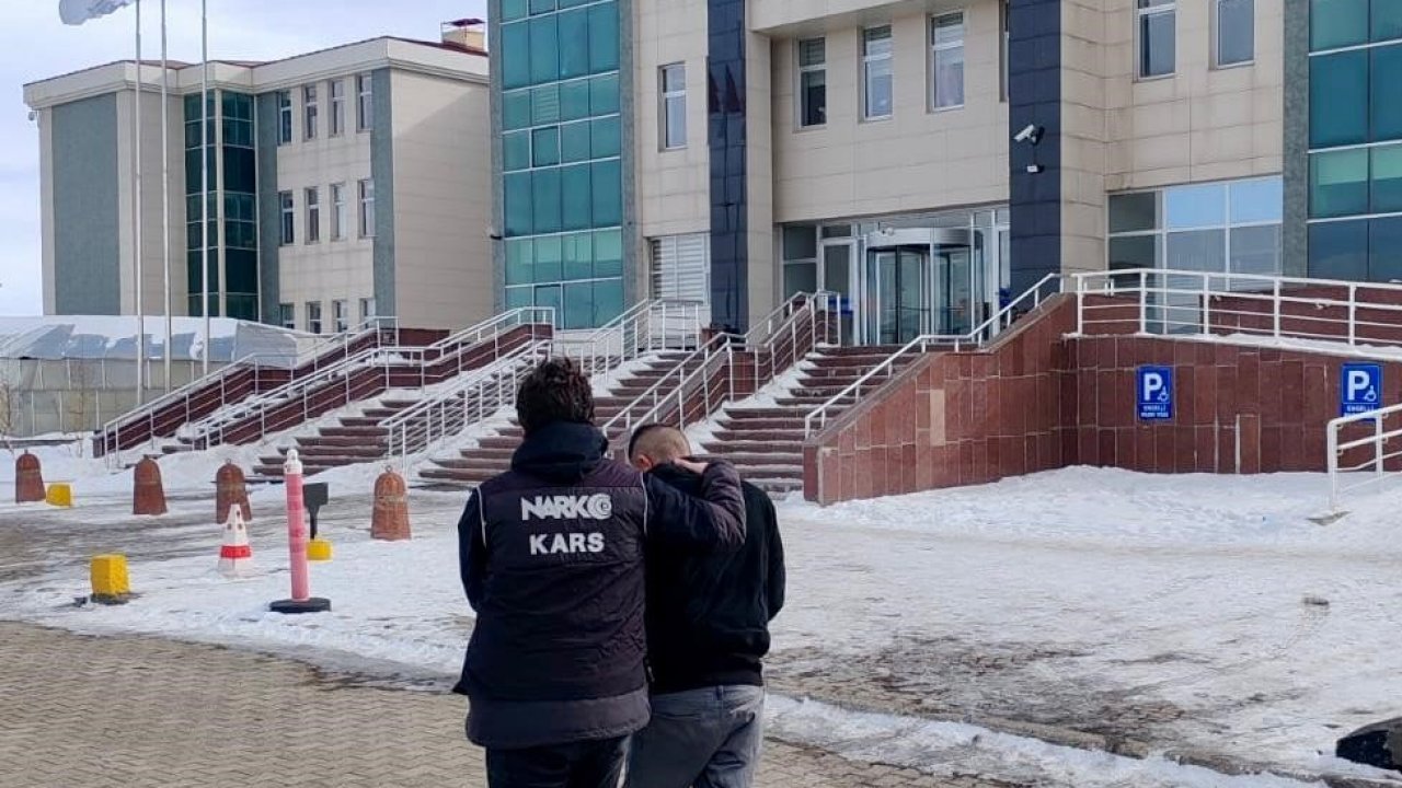 Kars’ta uyuşturucu taciri 1 kişi tutuklandı
