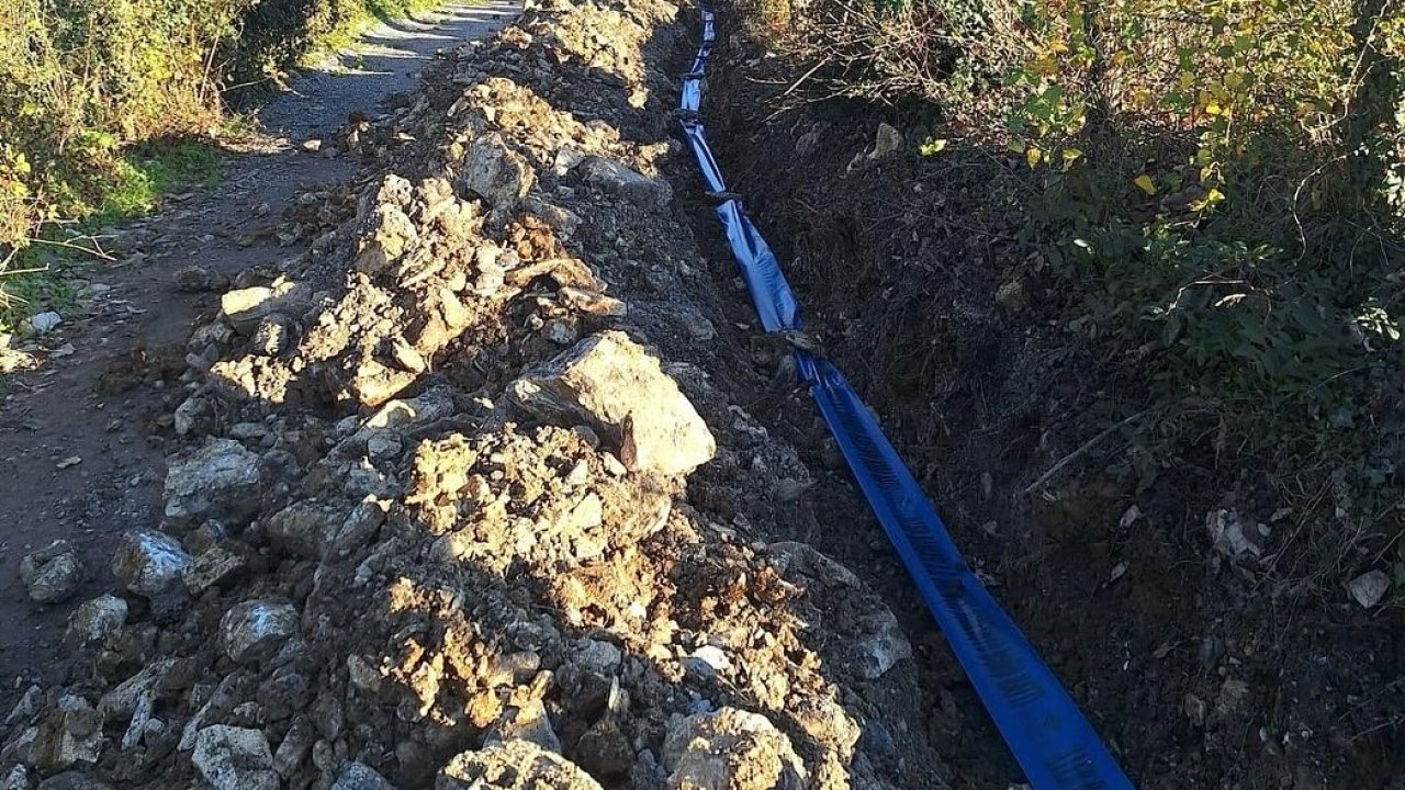 Köyün içme suyu hattı tamamlandı