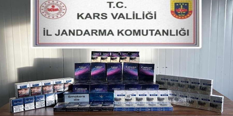 Kars'ta kaçak sigara operasyonu!