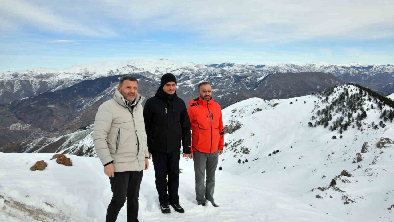 Vali Baruş Süleymaniye Kayak Merkezi’nin yapılacağı alanda incelemelerde bulundu