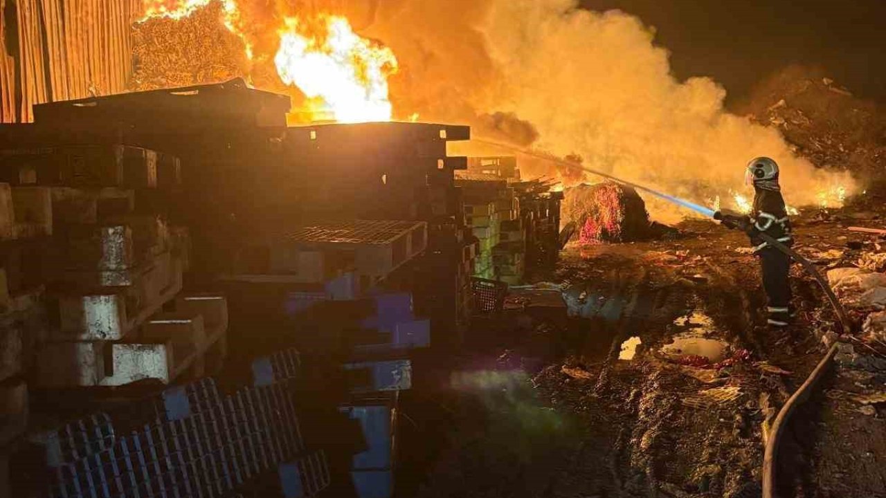 Kırklareli’nde hurda deposunda yangın