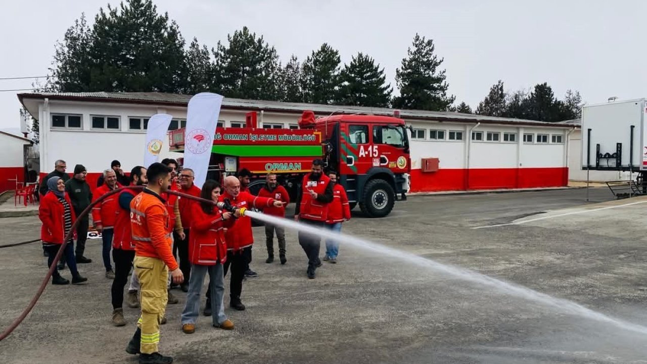 Elazığ’da orman yangınlarına müdahale eğitimi