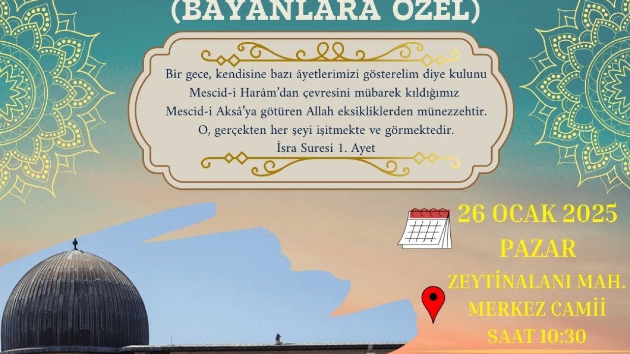 Köyceğiz’de Miraç Kandili özel programlarla idrak edilecek