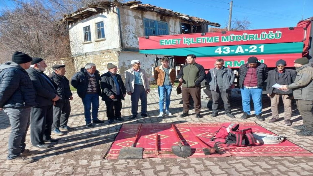 Orman yangınlarına karşı köy eğitimleri devam ediyor
