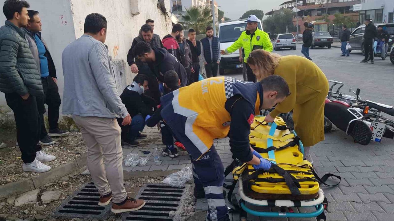 Buharkent’te motosiklet kazası: 2 yaralı