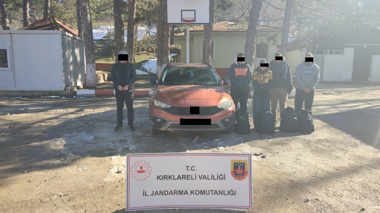 Kırklareli’nde 40 düzensiz göçmen yakalandı