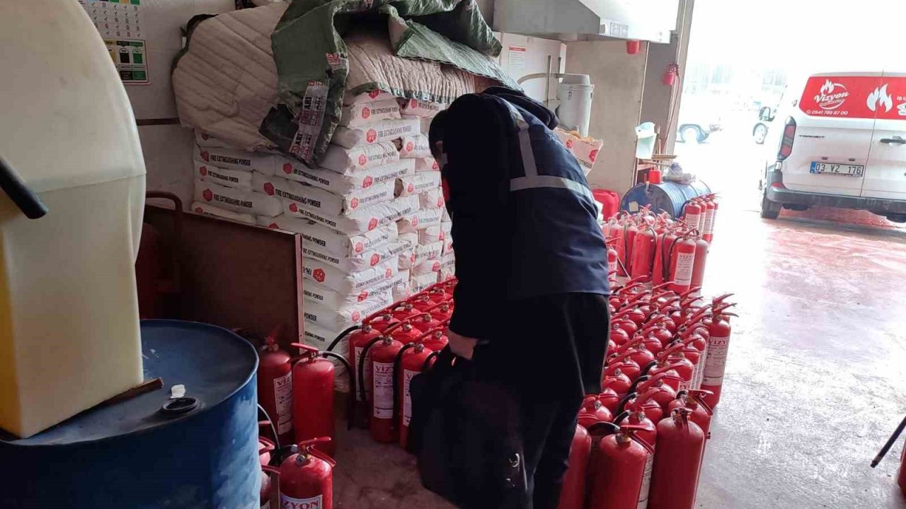 Yangın tüpü satan iş yerlerine yönelik fiyat denetimi