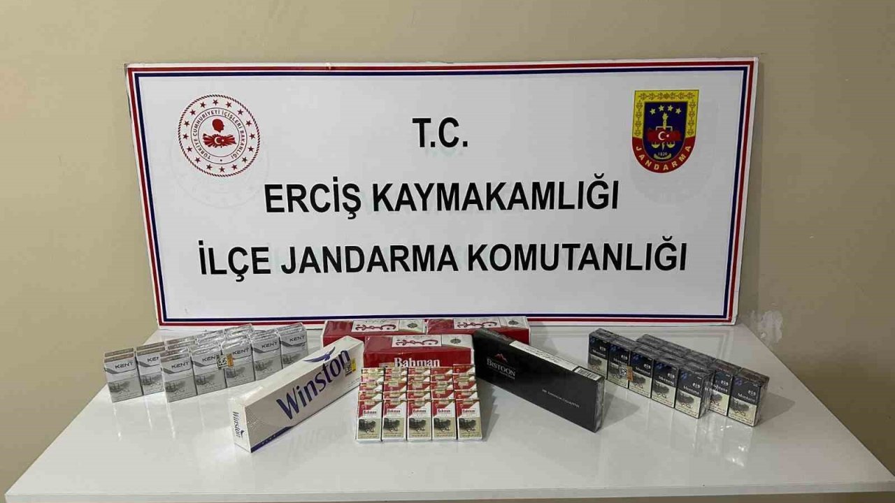 Erciş’te kaçak sigara operasyonu