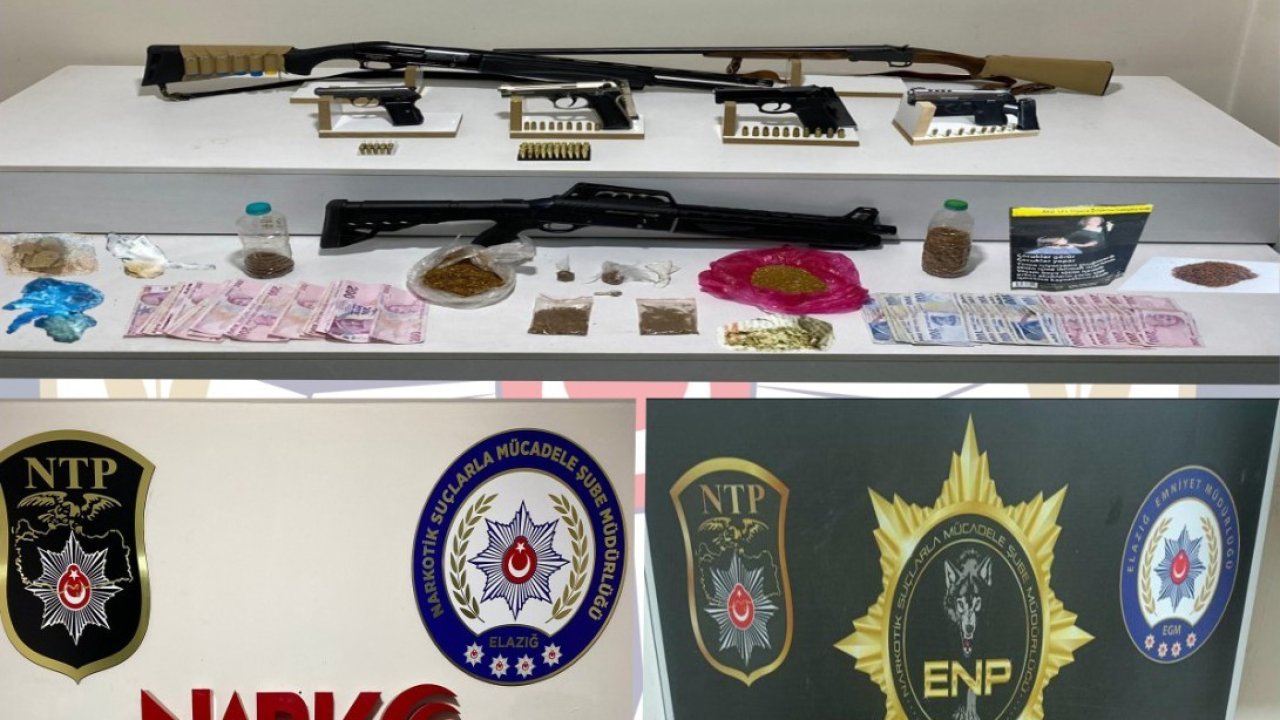Elazığ’da uyuşturucu satıcılarına darbe: 12 gözaltı
