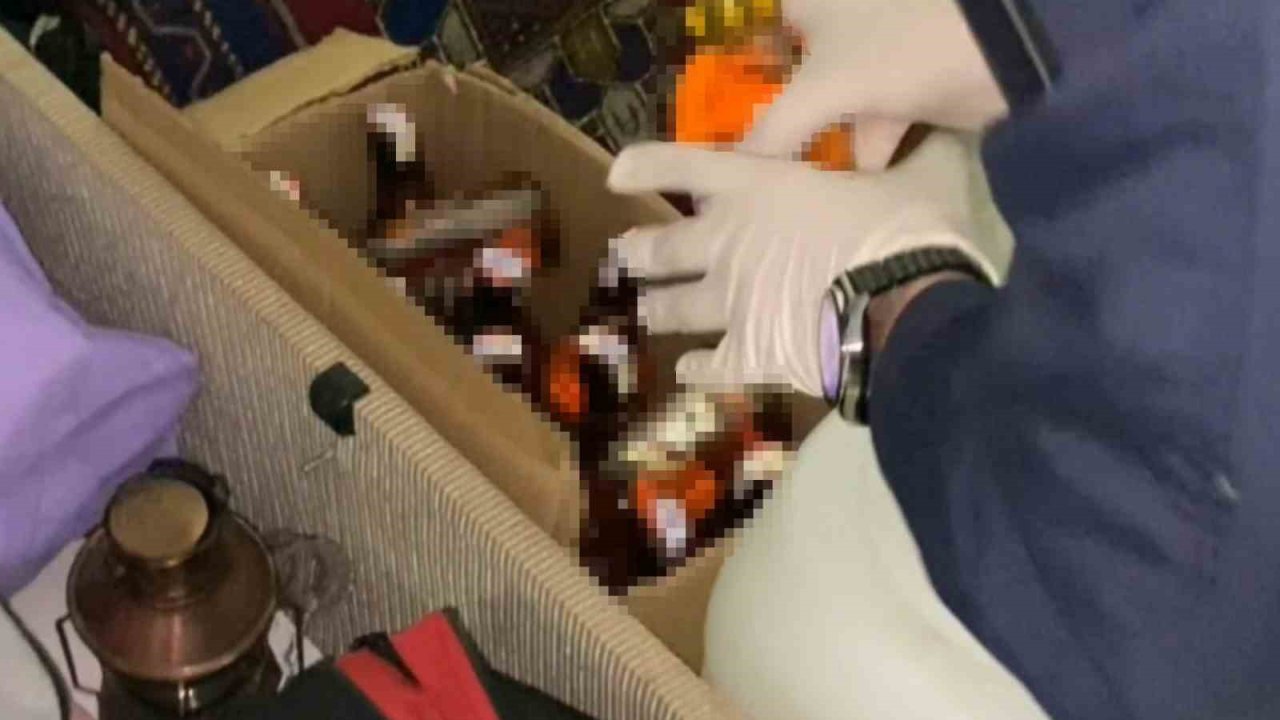 Sahte alkol üretip ticaretini yapan şahıs operasyonla yakalandı