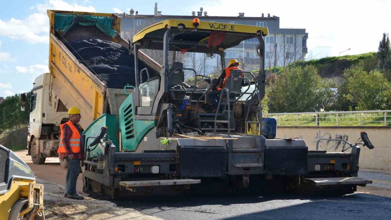 Tarihi projede asfalt çalışmaları hız kazandı
