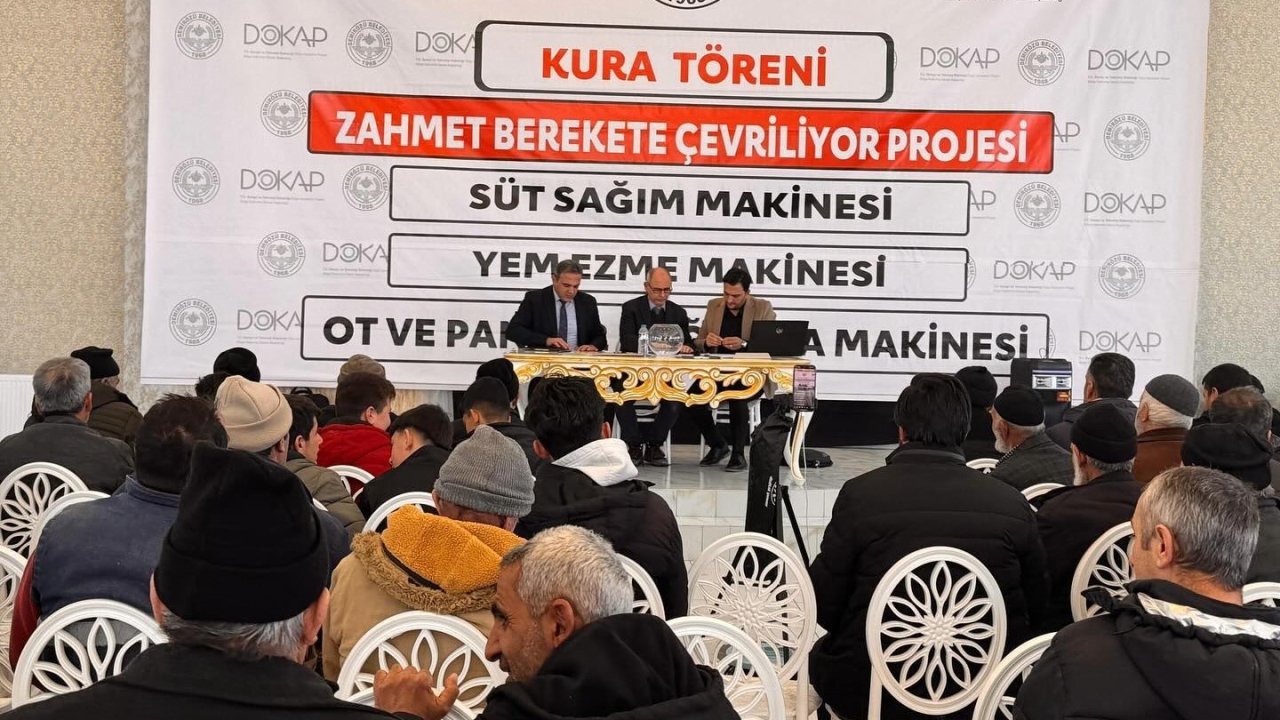 Demirözü çiftçisine tarım aletleri kura çekimiyle verildi