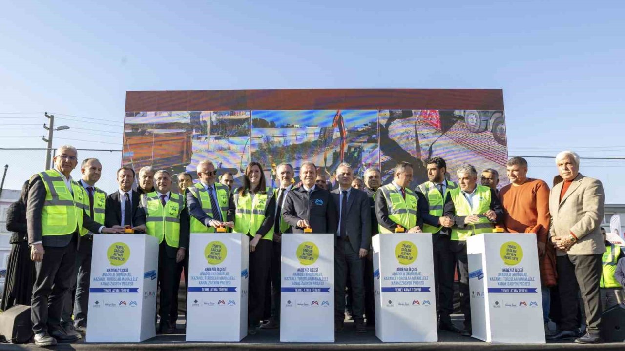 Mersin’de AB destekli kanalizasyon projesinin temeli atıldı