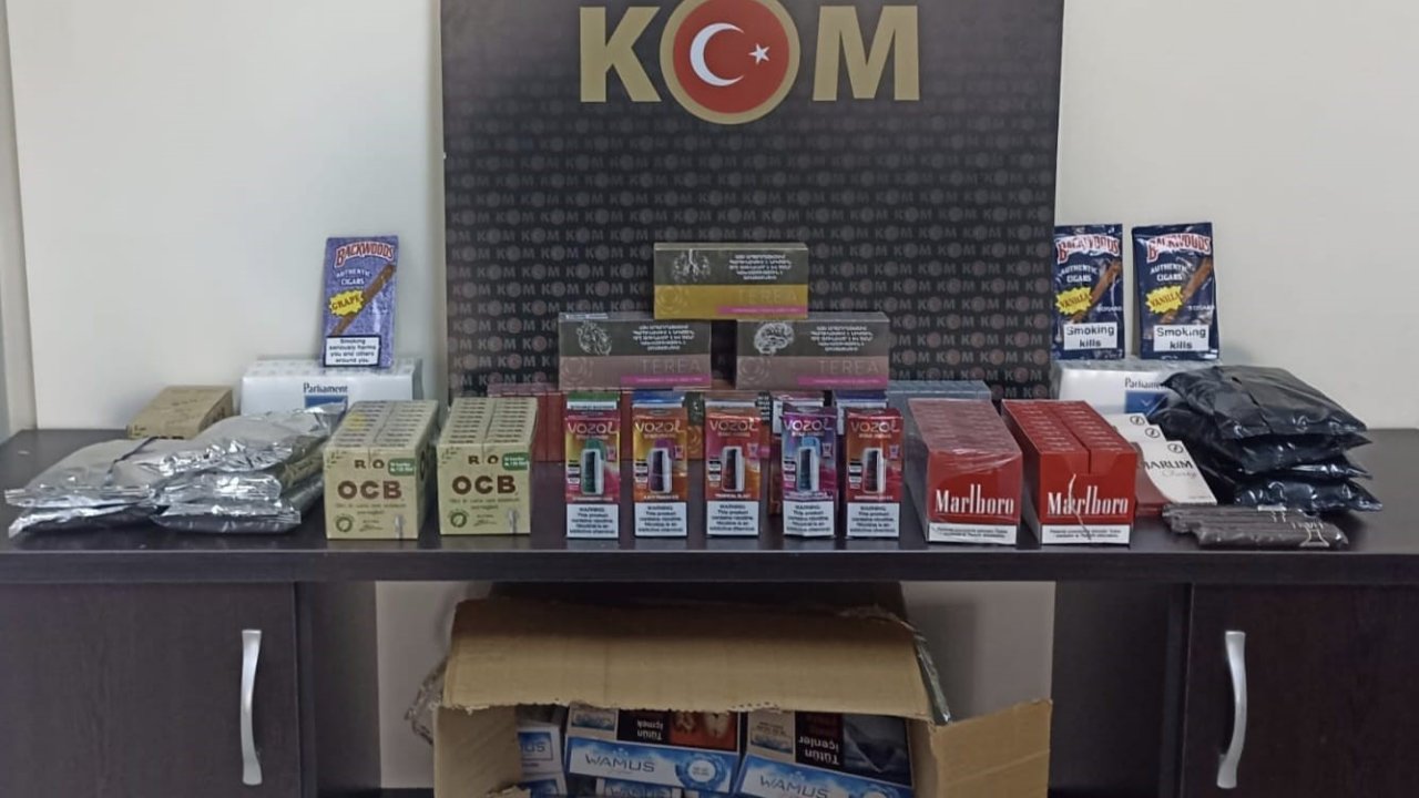 Aydın’da 11 bin 400 adet doldurulmuş makaron ele geçirildi
