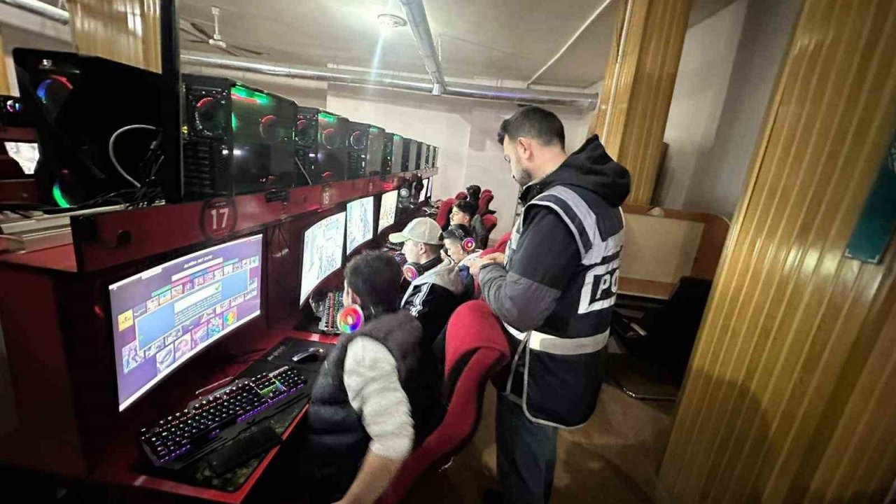 Yozgat’ta internet kafe ve oyun salonları denetlendi