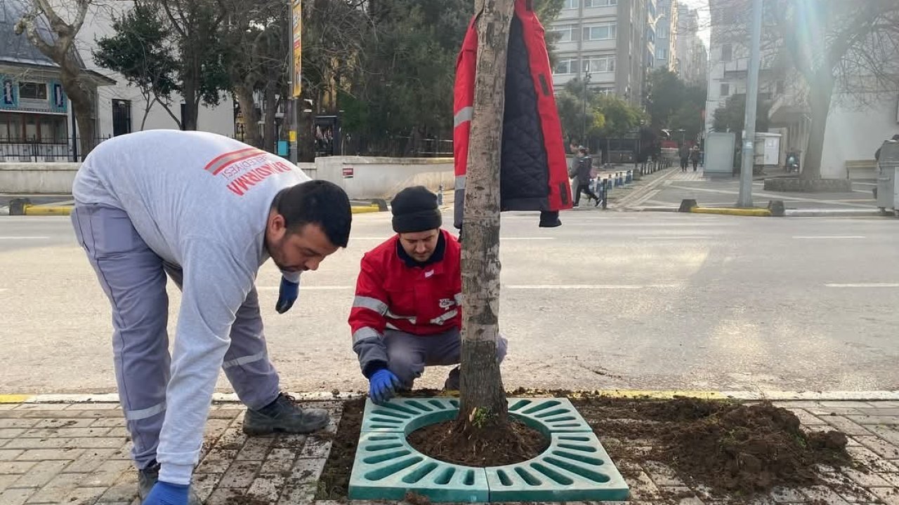 Bandırma Belediyesi’nden çevre dostu kaldırım düzenlemeleri