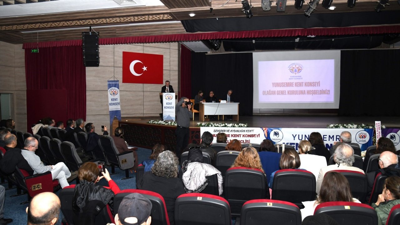 Yunusemre Kent Konseyi olağan genel kurulu toplantısı yapıldı