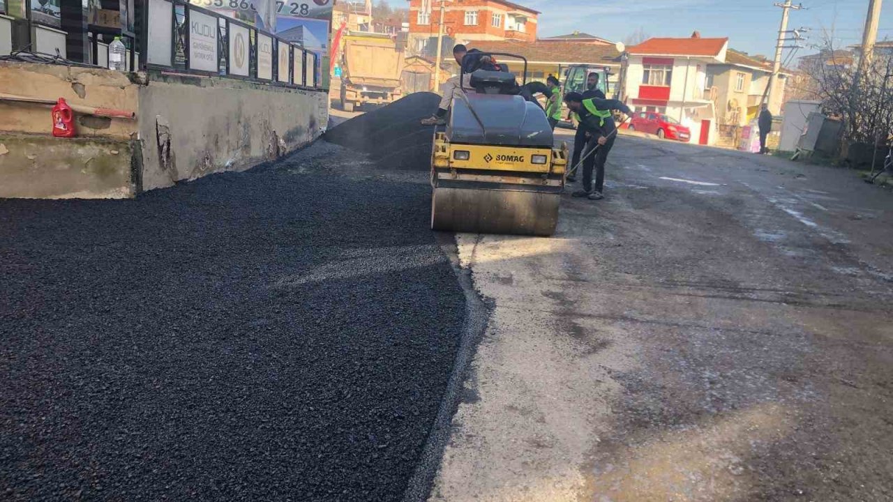 Gebze Cumaköy’de yol onarımı