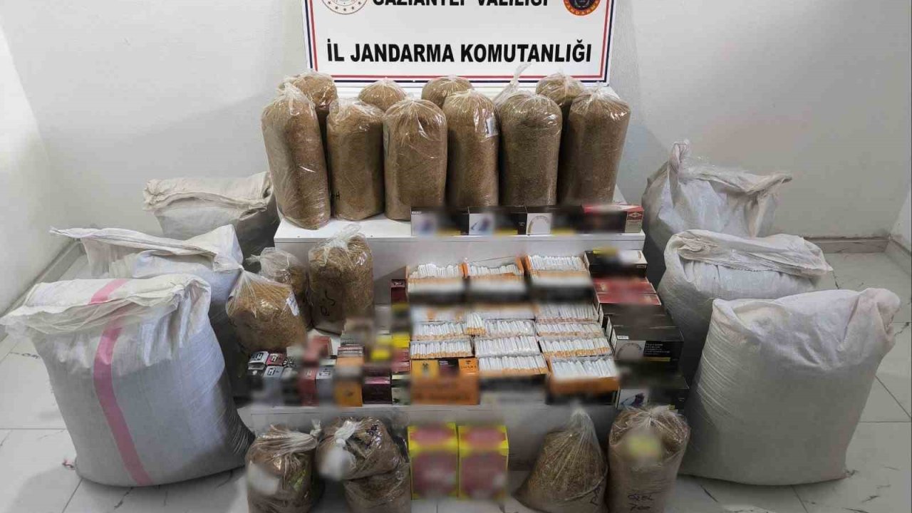 Gaziantep’te 1 milyon lira değerinde kaçakçılık operasyonu: 7 gözaltı