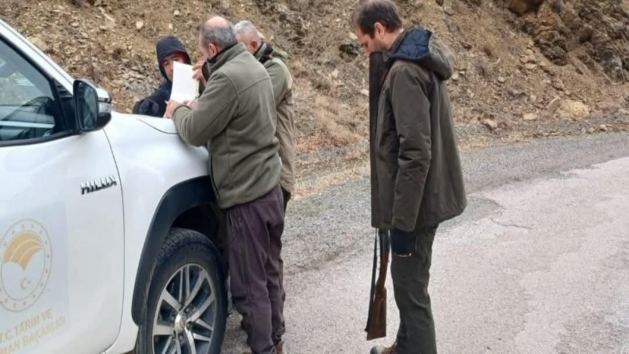 Elazığ’da yasa dışı avcılık yapan 7 kişiye idari ceza
