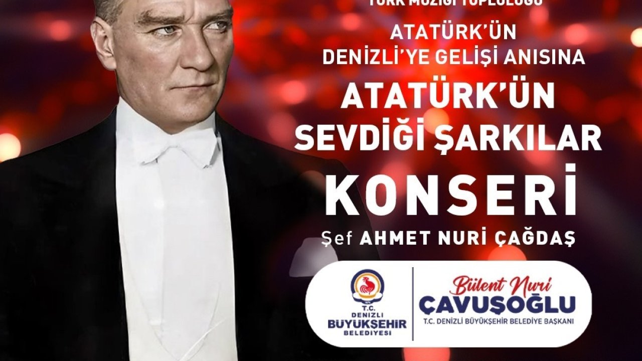 Denizli’de Atatürk’ün ziyaretinin 94. yıldönümünü coşkuyla kutlayacak