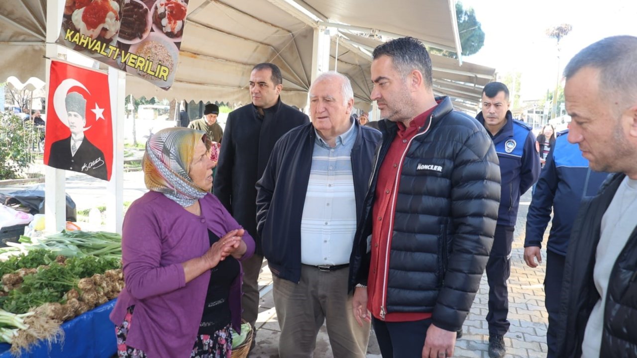 Başkan Arıcı, Çakırbeyli Üretici Pazarı’nda vatandaşlarla buluştu