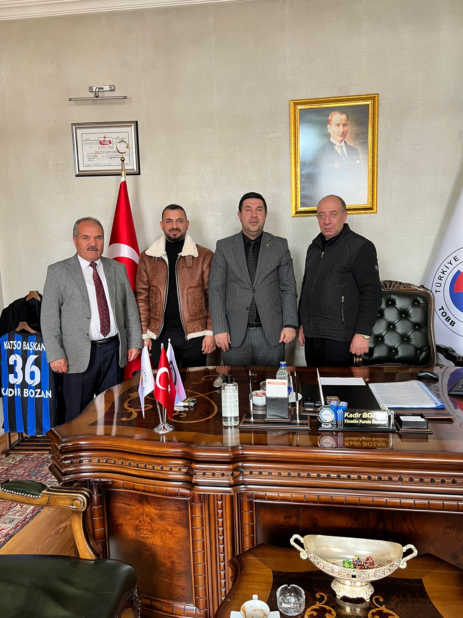 Ziraat Odası Başkanlarından KATSO’ya Ziyaret