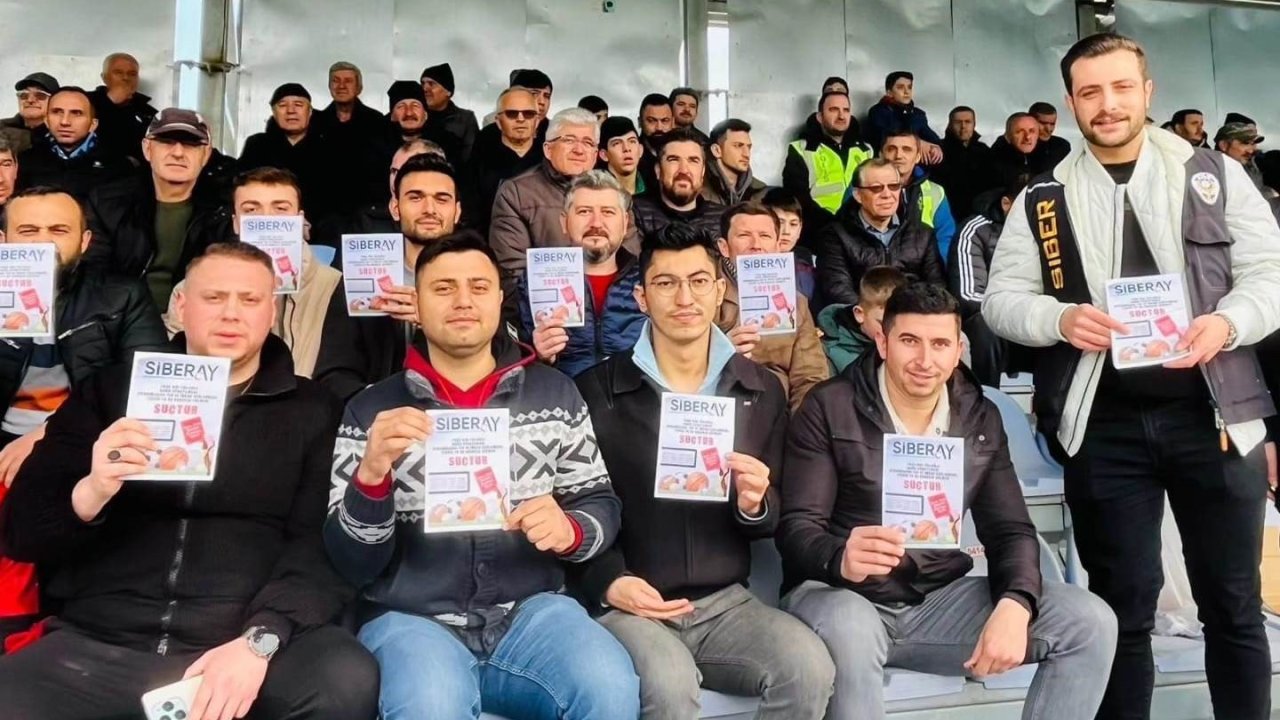 Kütahya’da stadyumdaki seyirciler yasadışı bahis ve oltalama konularında bilgilendirildi