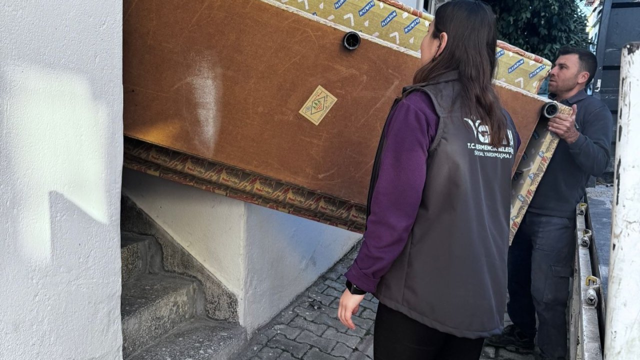 Germencik’te ikinci el eşyalar, ihtiyaç sahiplerine ulaştırılıyor