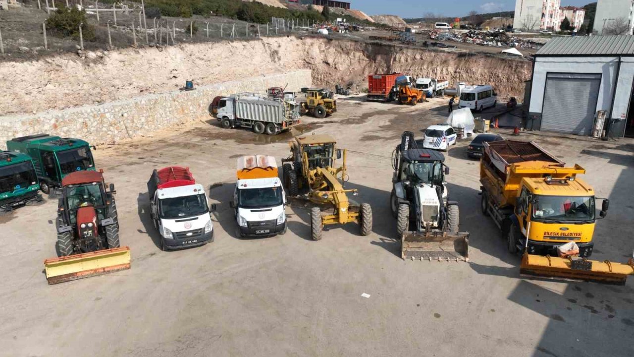 Bilecik Belediye ekipleri kışa hazırlıklı