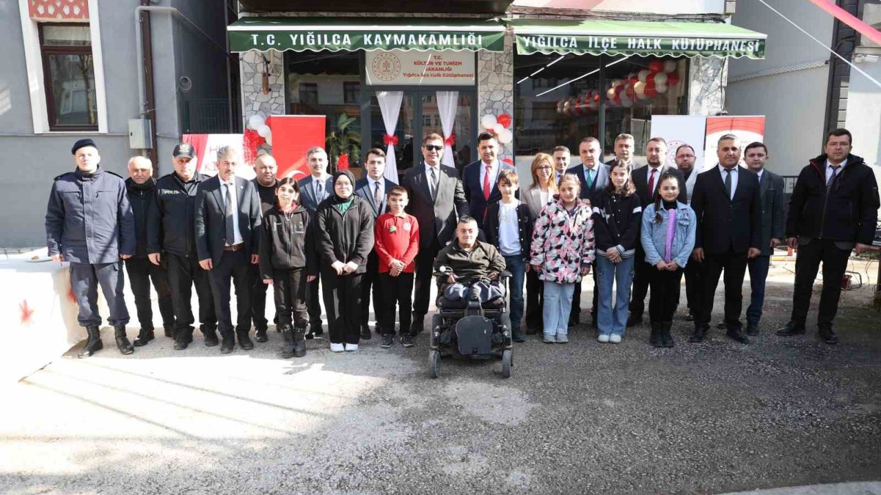 Yığılca’ya yeni halk kütüphanesi açıldı