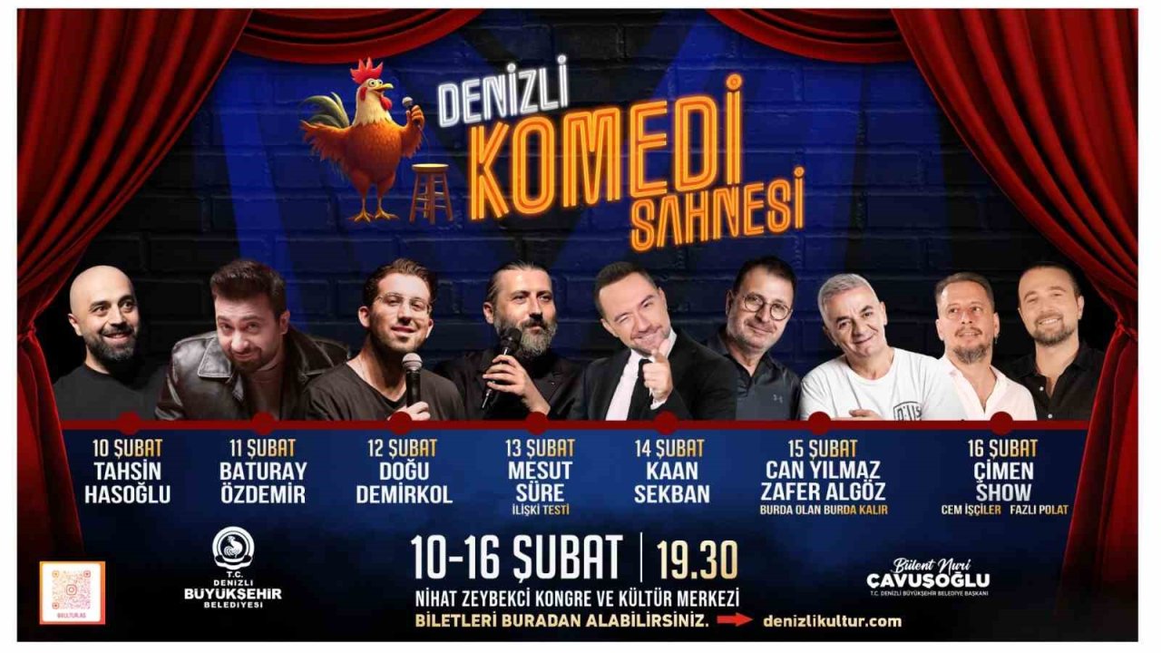 Denizli’de kahkaha fırtınası başlıyor