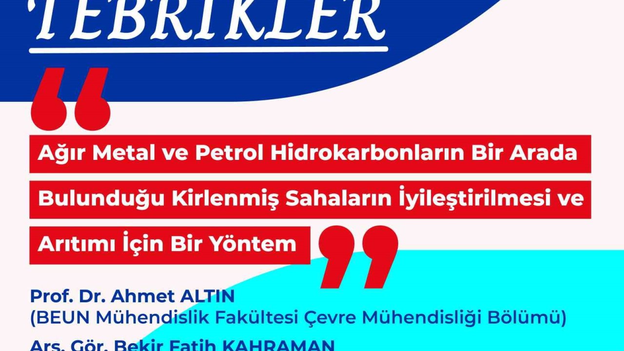 BEUN Çevre Mühendisliği Bölümü’nden önemli
