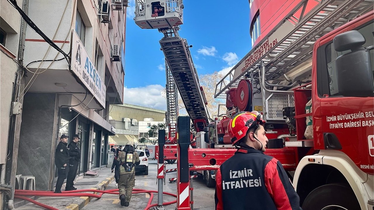 İş hanında çıkan yangın erken müdahale ile söndürüldü