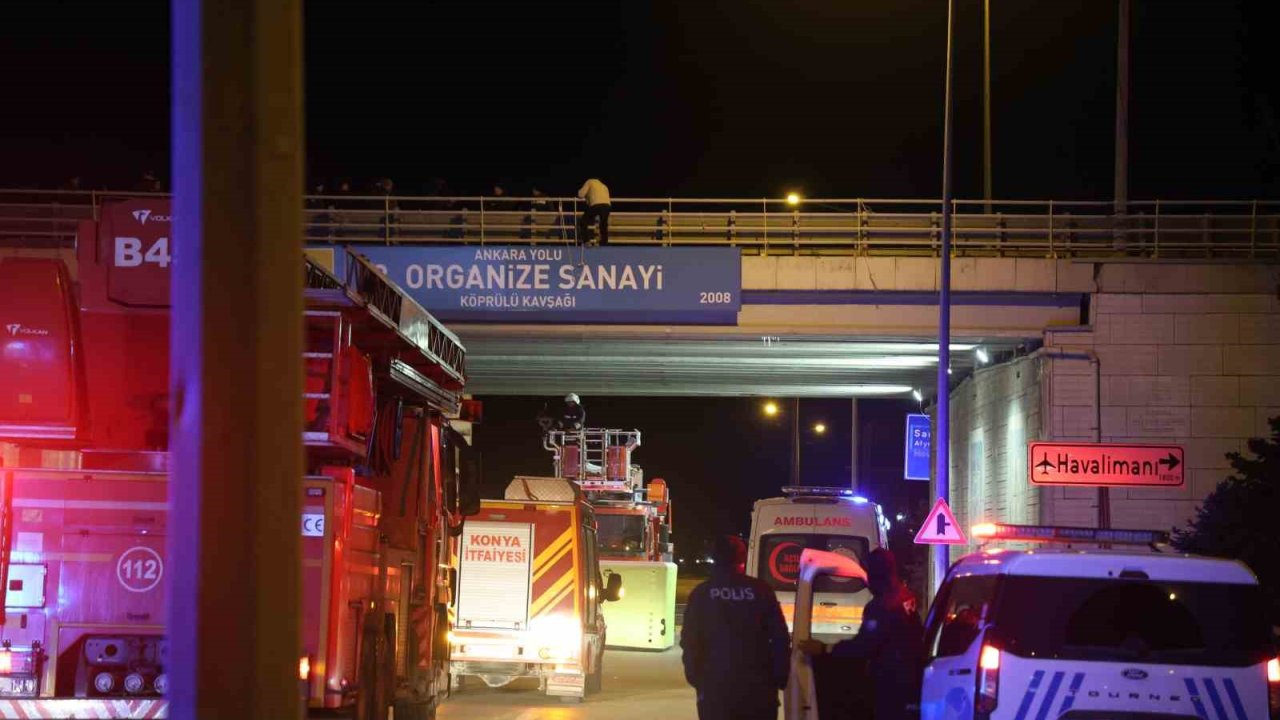 Çevre yolunda trafik akışına intihar girişimi engeli