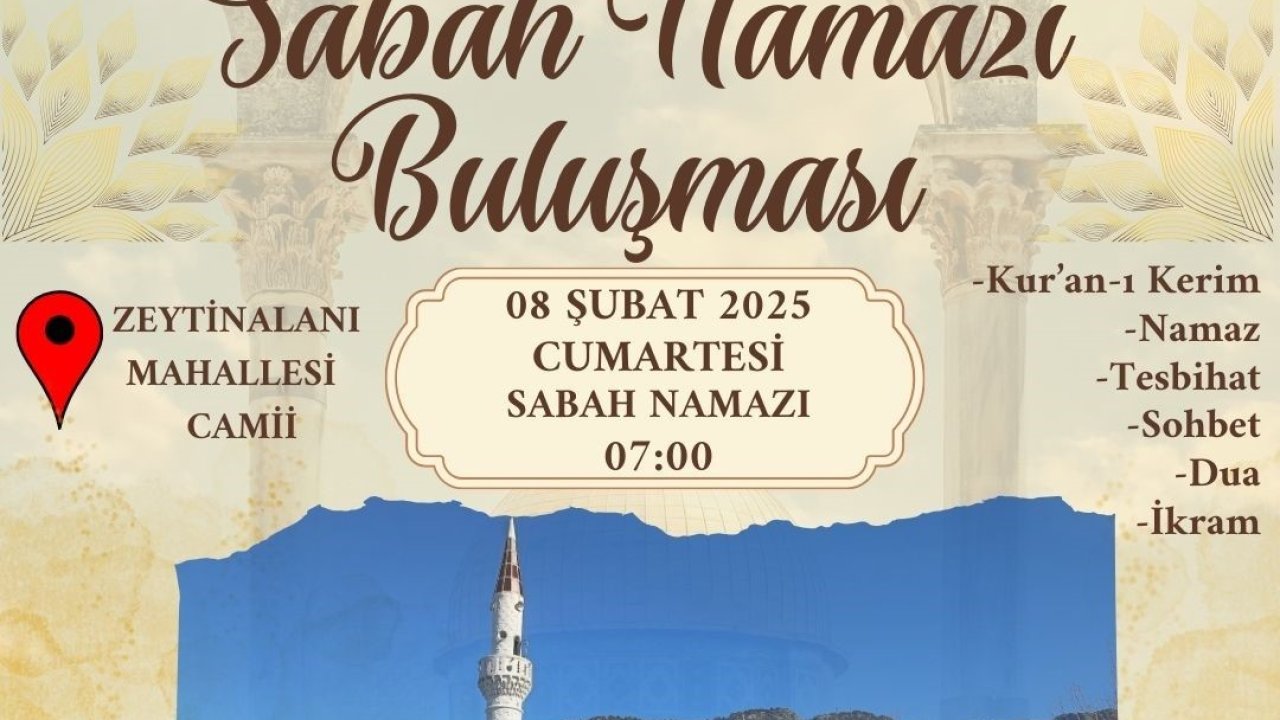 Köyceğiz’de vatandaşlar sabah namazında buluşacak