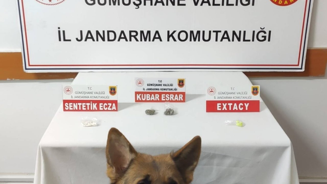 Jandarma, Rize’den Gümüşhane’ye uyuşturucu getirenleri yakaladı