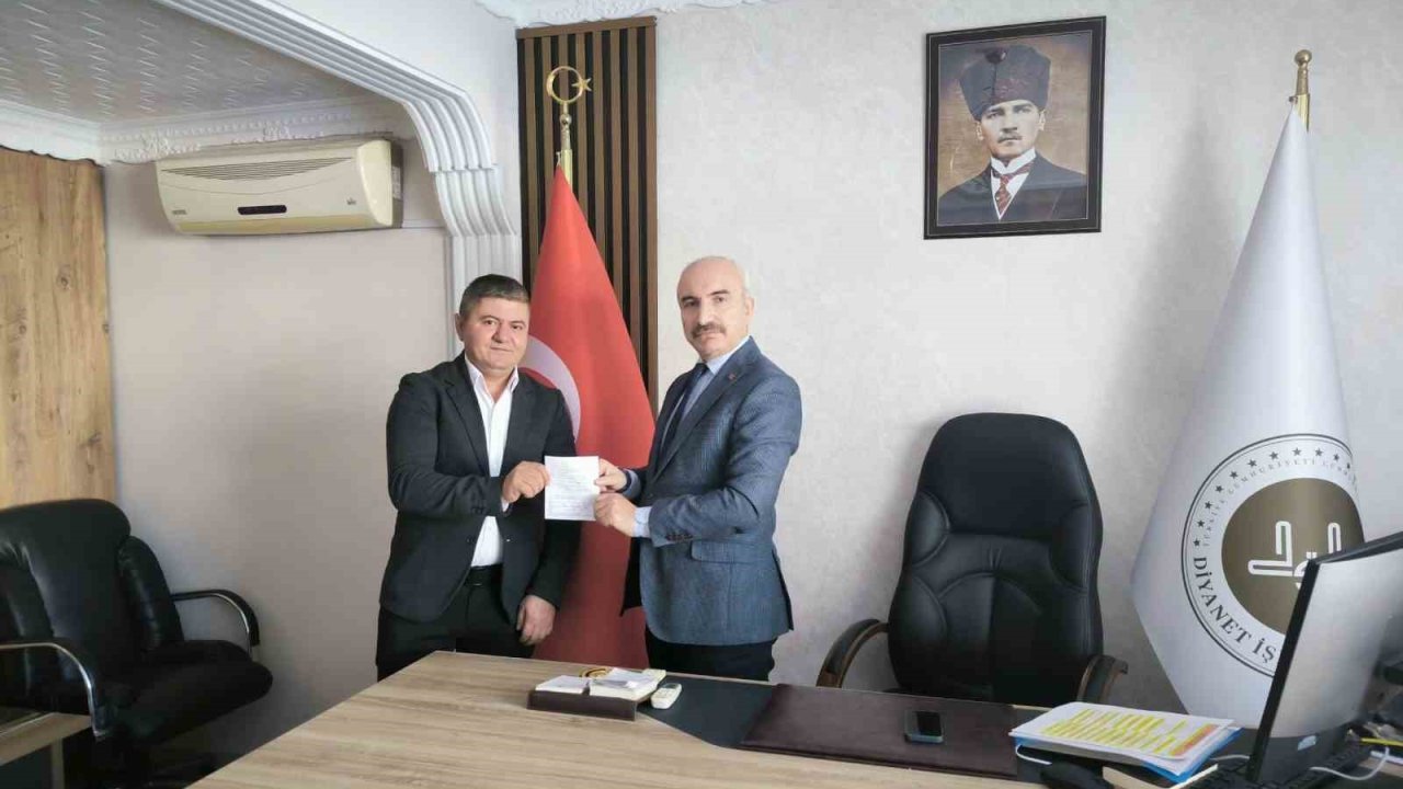 Gediz’de Kur’an Kursu inşaatına destekler devam ediyor