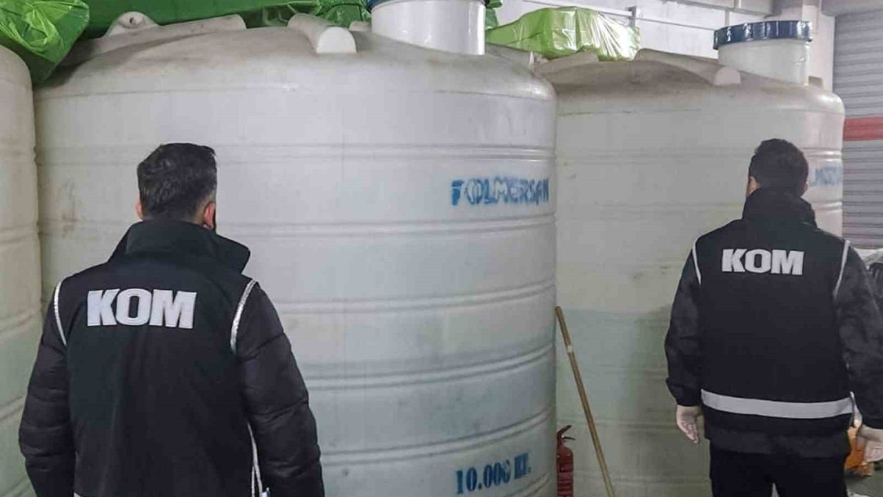 Manisa’da binlerce litre kaçak alkol ele geçirildi