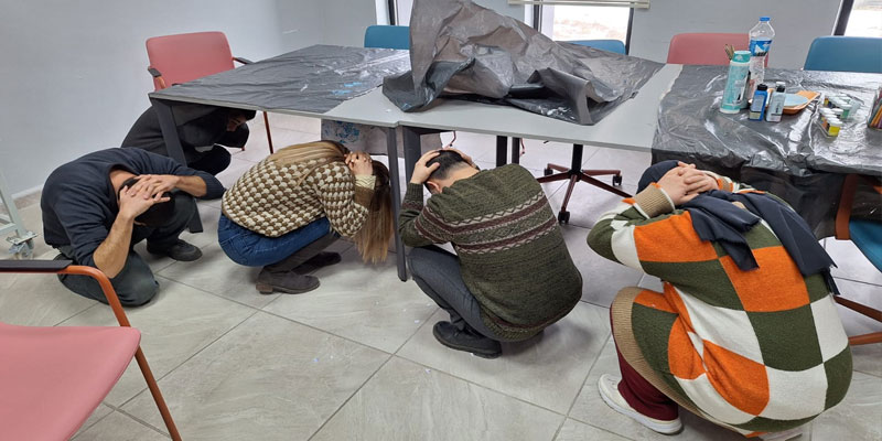 Engelli Bakım Merkezinde Deprem Bilgilendirmesi ve Tatbikat Gerçekleştirildi