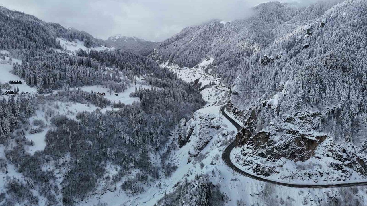 Zigana Dağı’ndan kar manzaraları