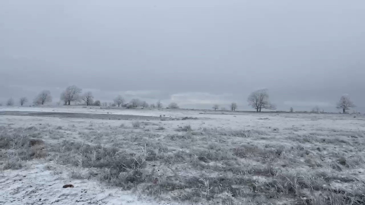 Tekirdağ’ın yüksek kesimleri beyazla örtündü