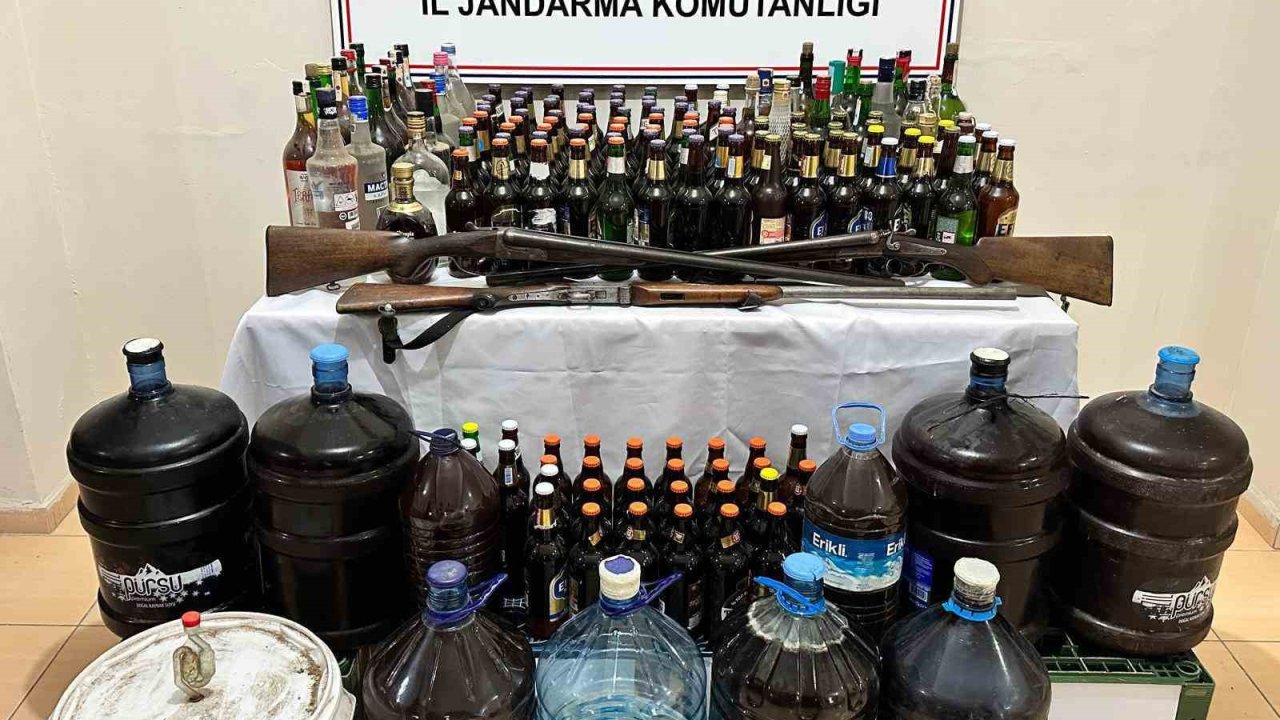 Gönen’de kaçak ve sahte alkol operasyonu