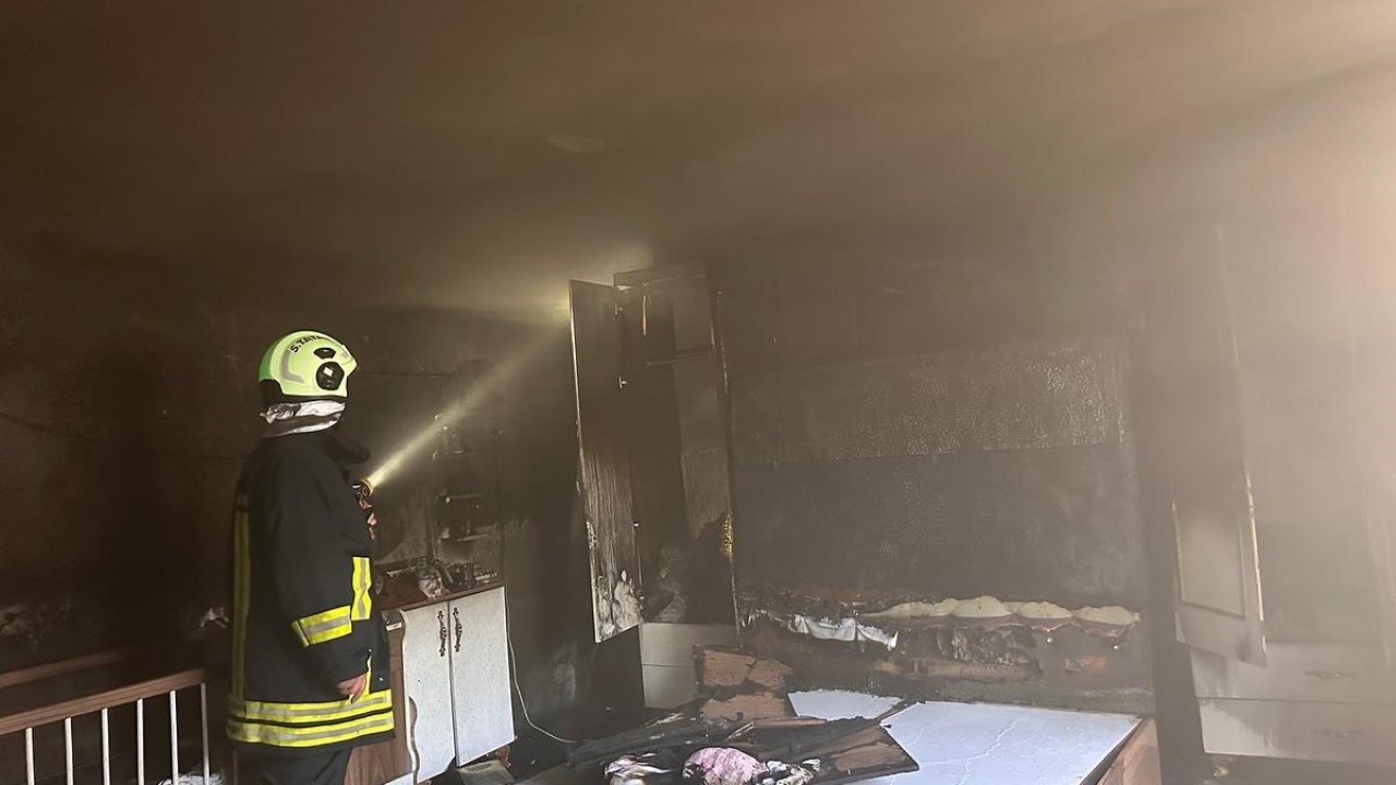 Kırıkhan’da ev yangını