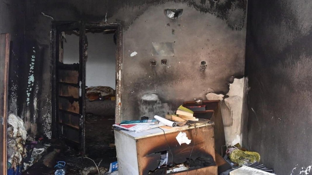 Eğirdir’de yangın çıkan ev kullanılamaz hale geldi