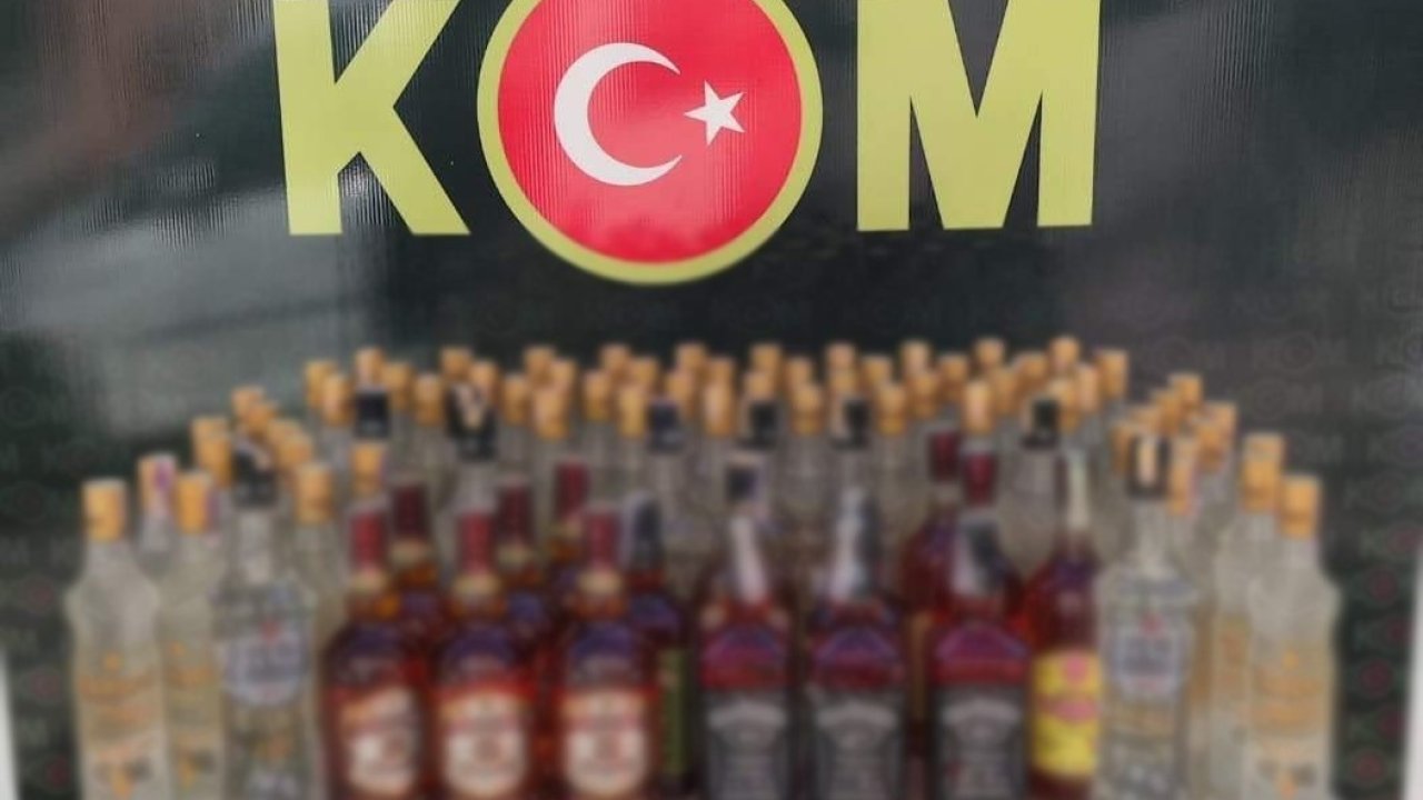 Salihli’de sahte bandrollü içkiler ele geçirildi